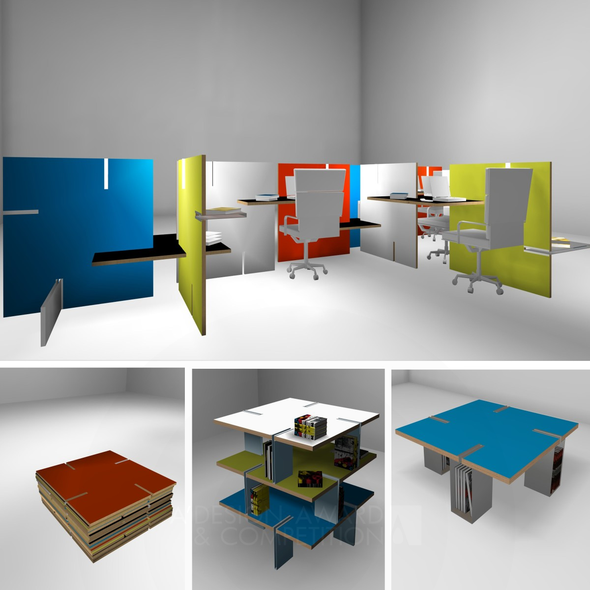 Bojo Multi-function modular furniture by Helen Brasinika Bronze Furniture Design Award Winner 2012 