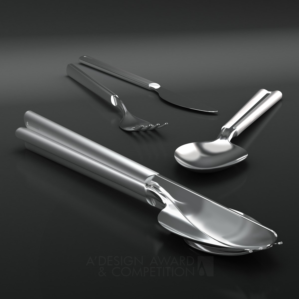 Attention! Cutlery Set by Hakan Gürsu Silver Bakeware, Tableware, Drinkware and Cookware Design Award Winner 2012 