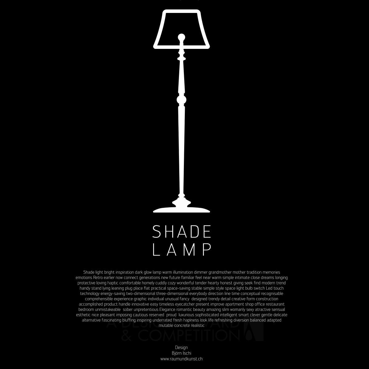 Shade Lamp Light by Björn Ischi Platinum Lighting Products and Fixtures Design Award Winner 2013 