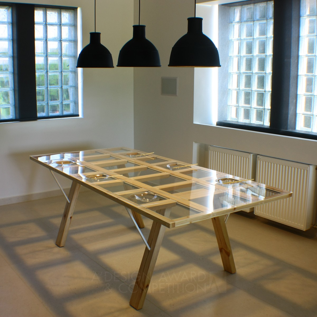 Dining table and beyond Table with adjustable tabletop by Athanasia Leivaditou Golden Furniture Design Award Winner 2013 