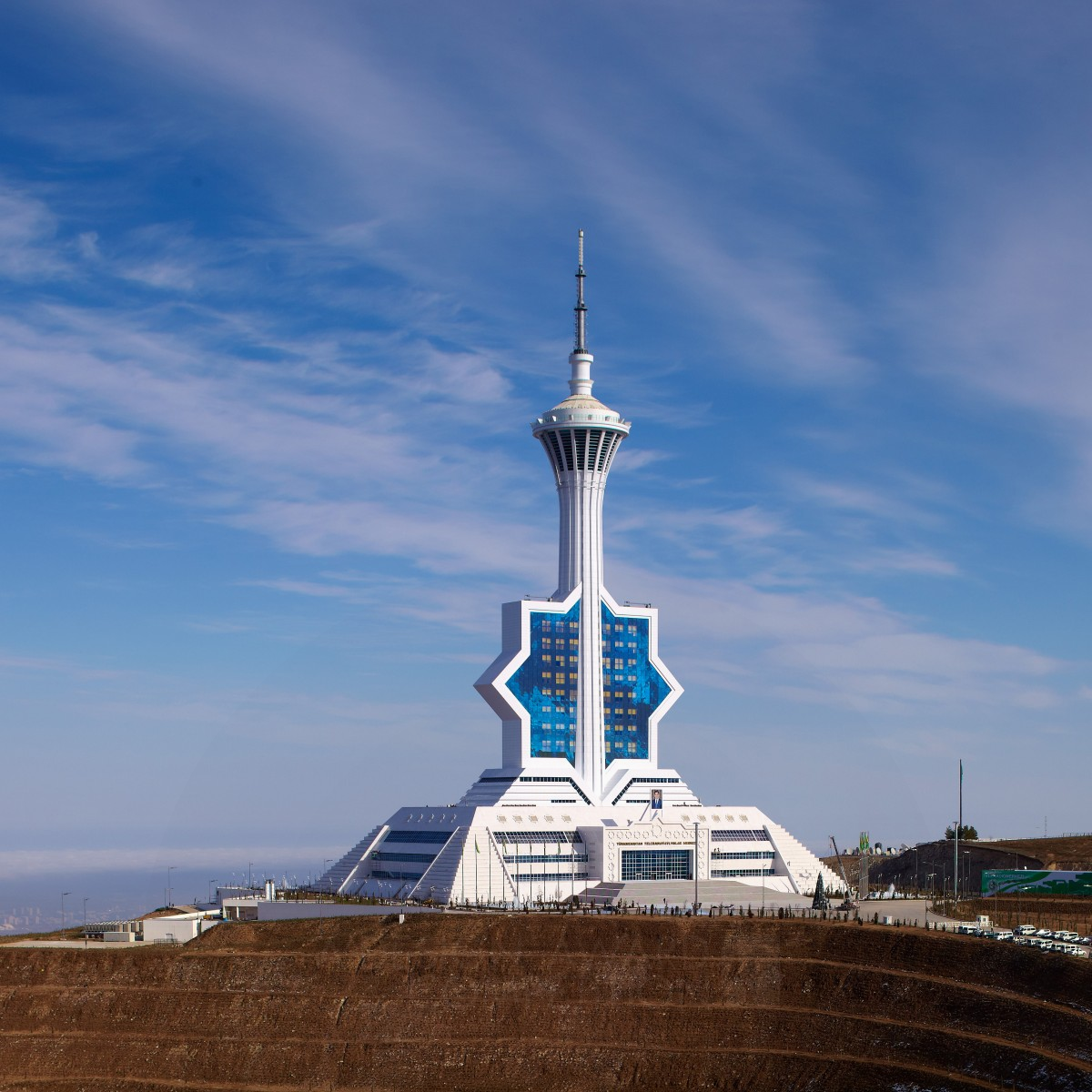 Ashgabat Tele-radio Center ( TV Tower) Production/Post Production/Broadcasting by Polimeks Construction Golden Product Engineering and Technical Design Award Winner 2013 