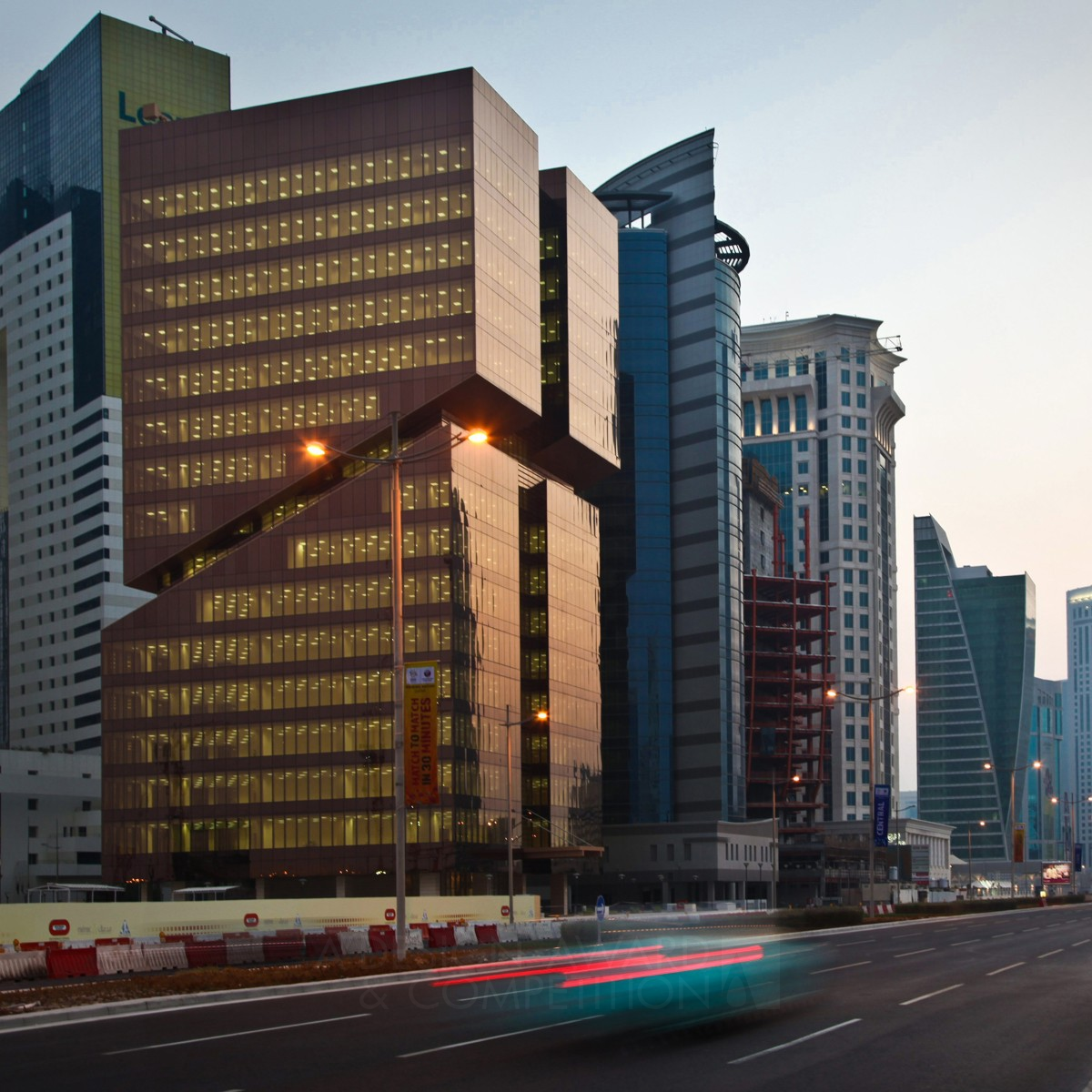 Golden West Bay Tower Office tower by MZ Architects Platinum Architecture, Building and Structure Design Award Winner 2013 