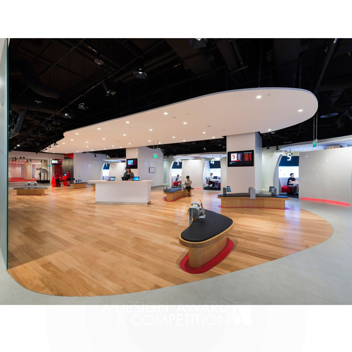 Dbs Hq Bank HQ branch by Allen International Bronze Interior Space and Exhibition Design Award Winner 2013 