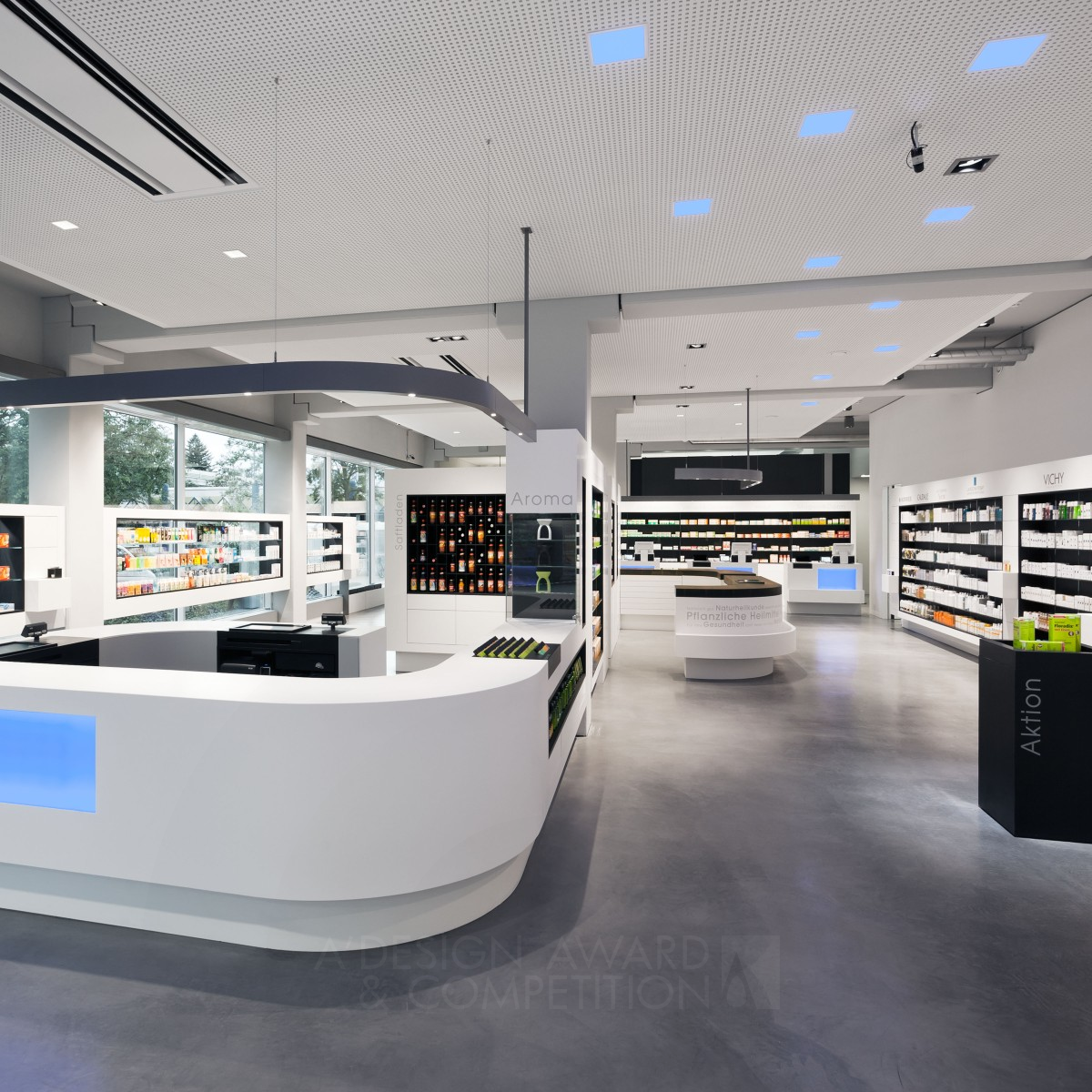 Jordan Apotheke Indoor Lighting by Conceptlicht GmbH Golden Lighting Products and Fixtures Design Award Winner 2013 