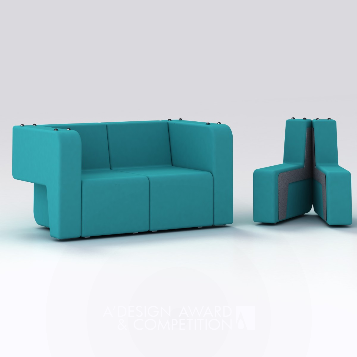 Mäss Transformable sofa.  by Claudio Sibille Silver Furniture Design Award Winner 2013 