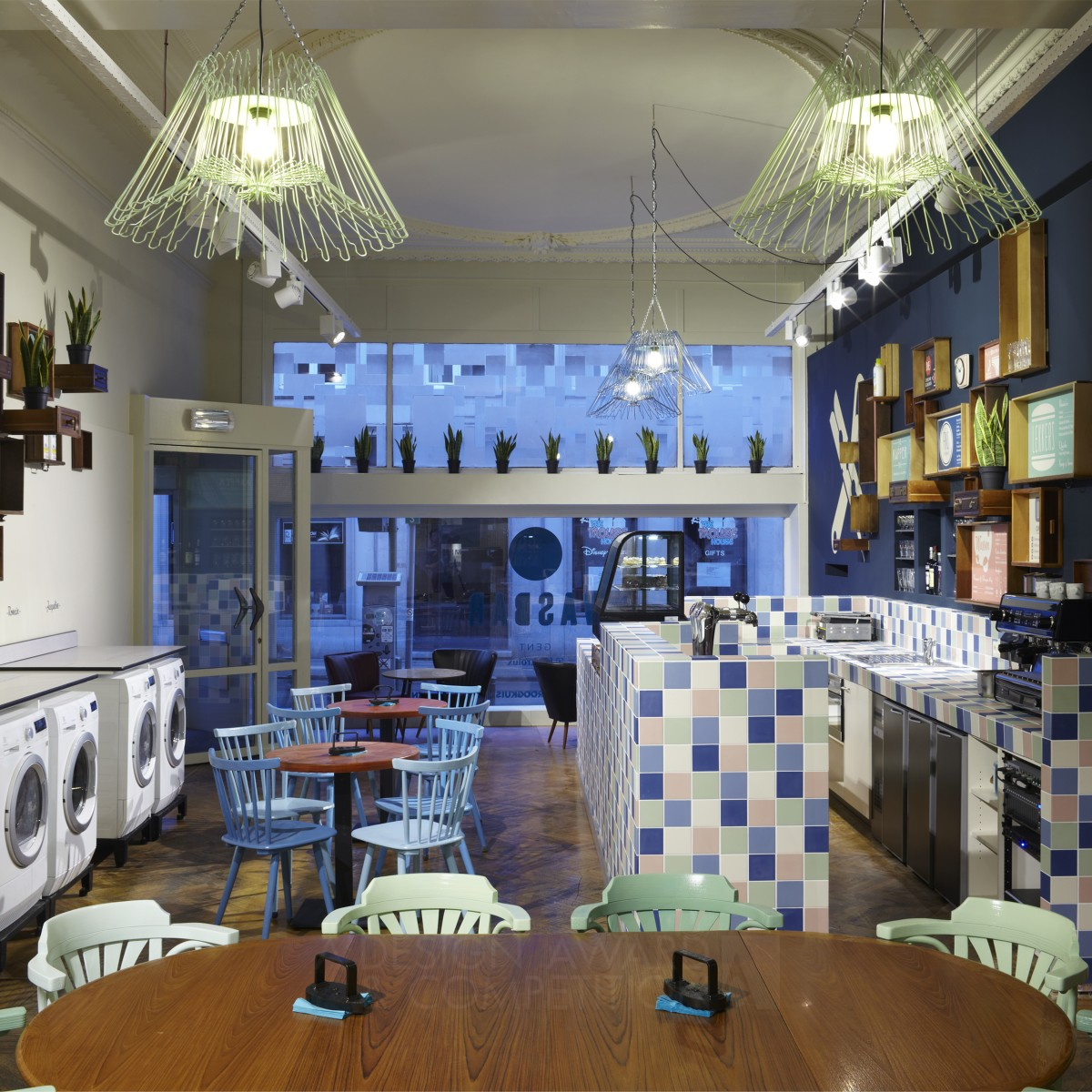 Wasbar Laundromat by Pinkeye Silver Interior Space and Exhibition Design Award Winner 2013 