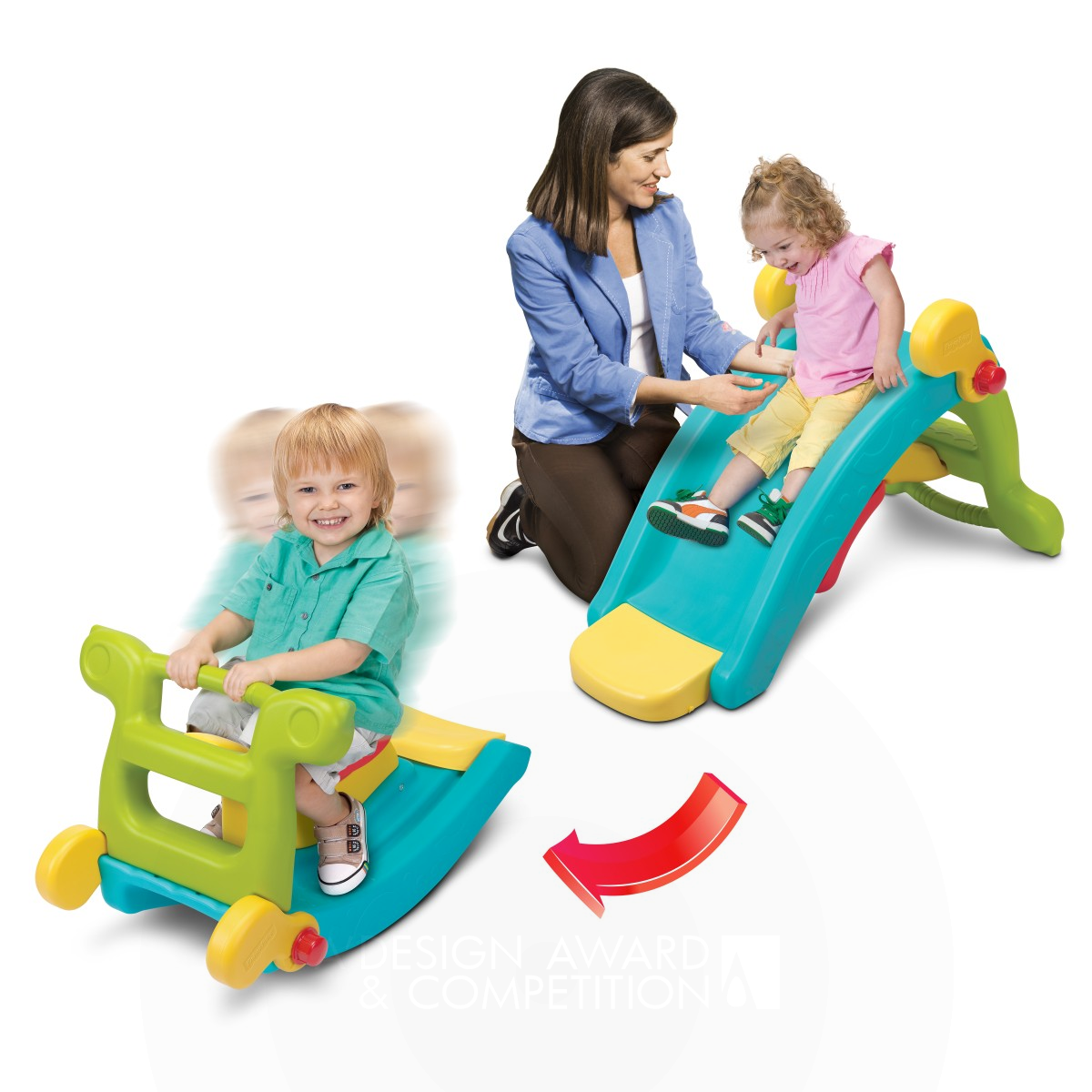 2-in-1 Slide to Rocker  by Grow'n Up Design Team Bronze Baby, Kids' and Children's Products Design Award Winner 2013 