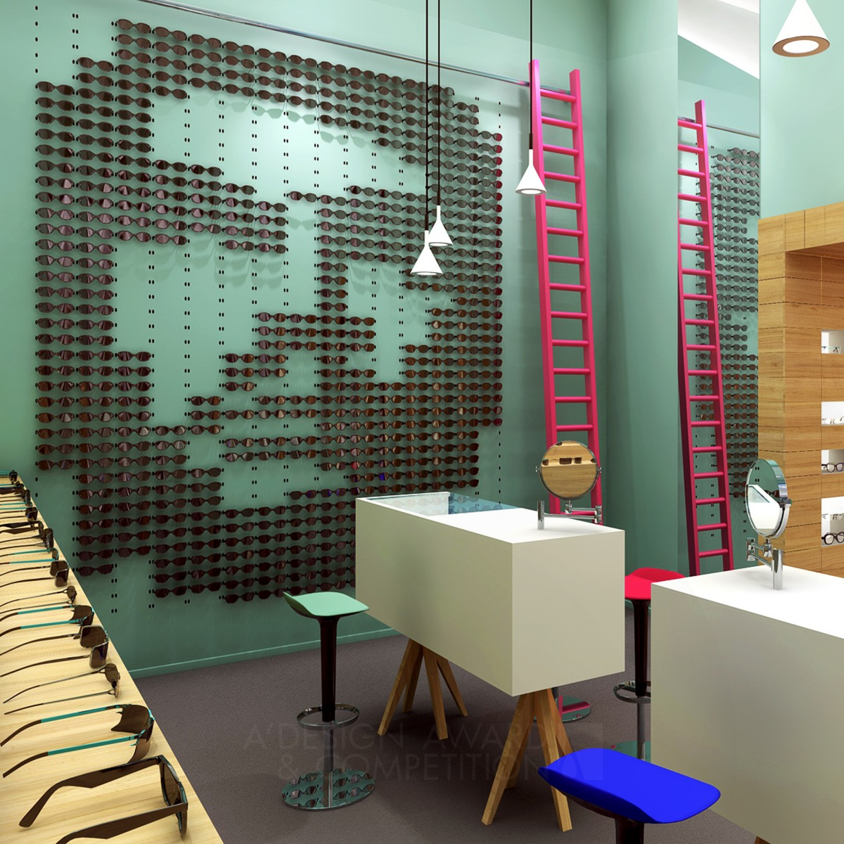 Oscar Opticiens Optician by Pinkeye Silver Interior Space and Exhibition Design Award Winner 2013 