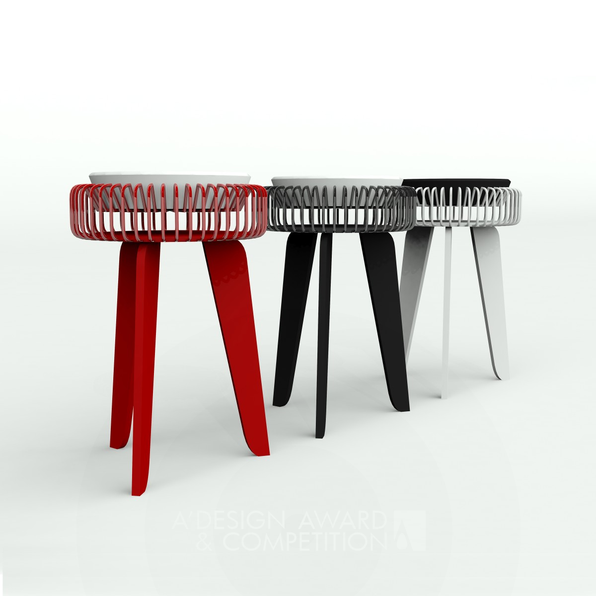 Musketeers Stools by Rachelle Dagñalan Silver Furniture Design Award Winner 2013 