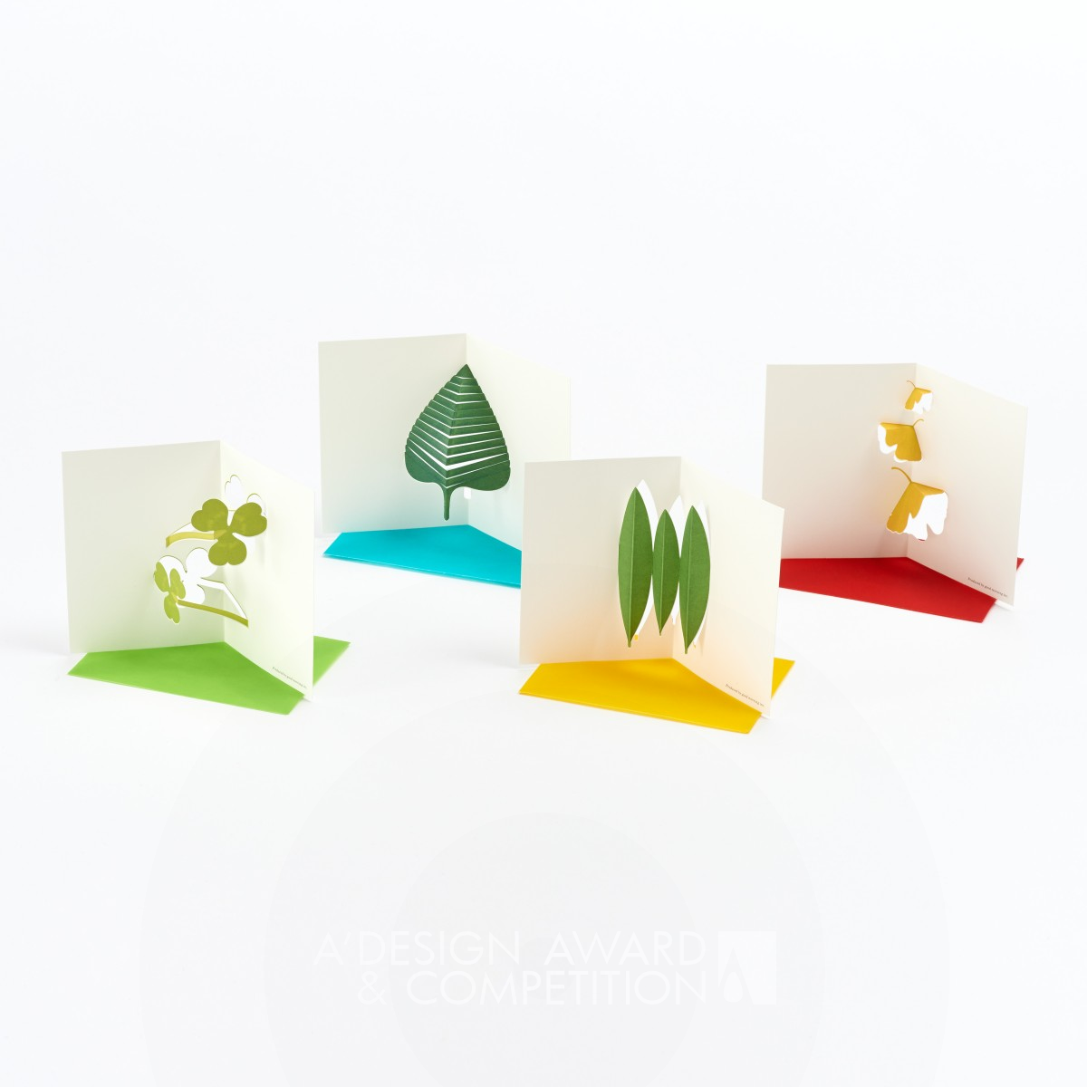 Leaves Message Card by Katsumi Tamura Golden Graphics, Illustration and Visual Communication Design Award Winner 2014 