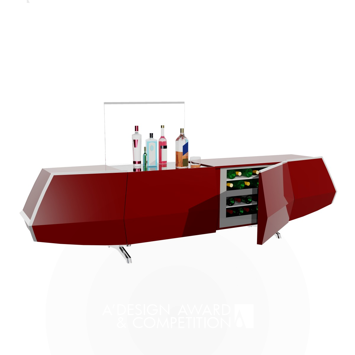 Ciel Home Bar Home Bar by Bahram Salour Bronze Furniture Design Award Winner 2014 