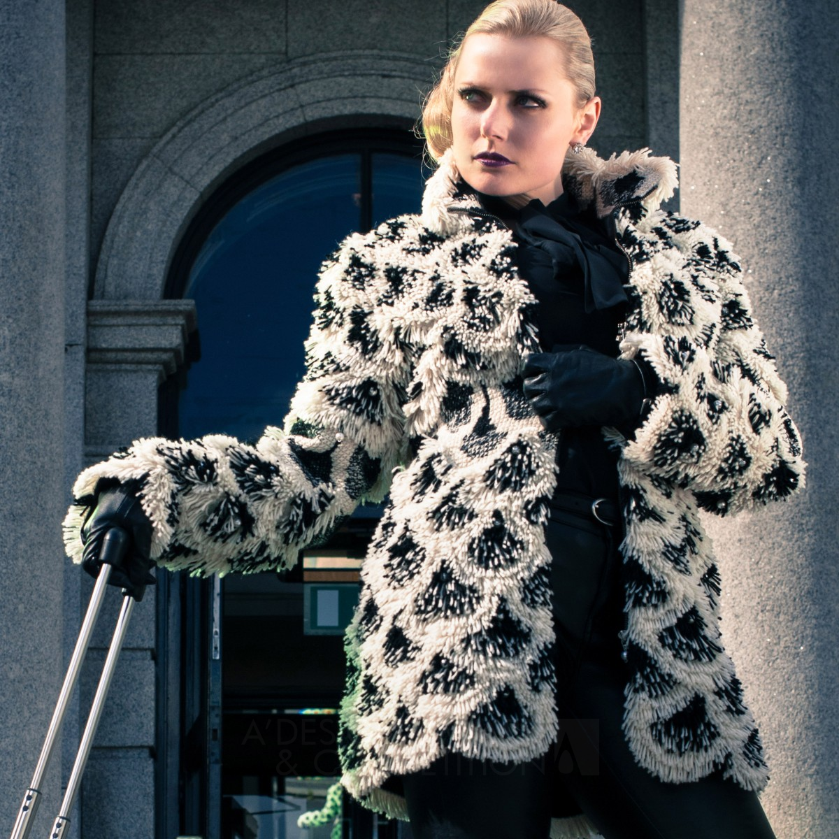 Eco Furs Convertible Coat by Heli Miikkulainen-Gilbert Golden Fashion, Apparel and Garment Design Award Winner 2014 