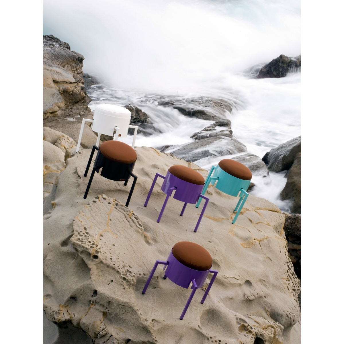 Barbecue Stool by Ginevra Grilz Golden Furniture Design Award Winner 2014 