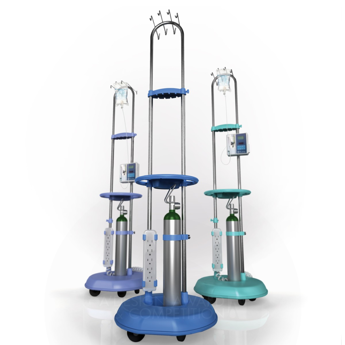 Safepole Hospital IV Pole by TEAMS Design Iron Medical Devices and Medical Equipment Design Award Winner 2014 