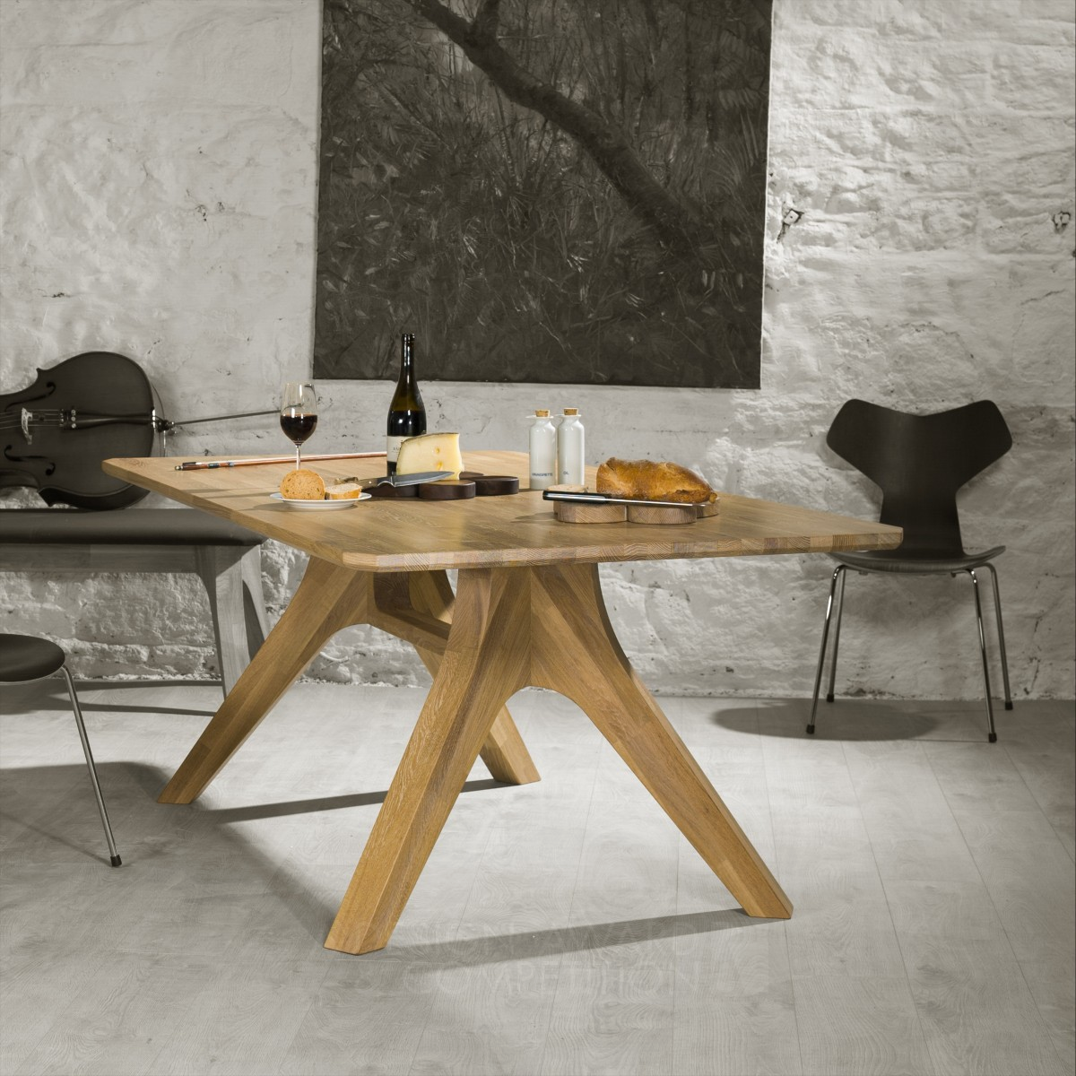 Veizla Table Dining Table by pemara design Bronze Furniture Design Award Winner 2014 