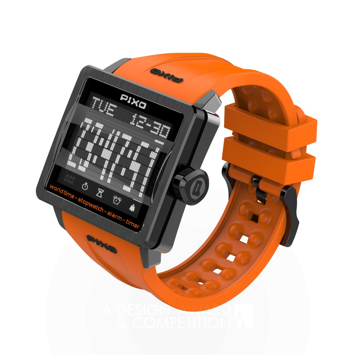 PIXO Digital Watch by PIXO DESIGN TEAM Iron Jewelry Design Award Winner 2014 