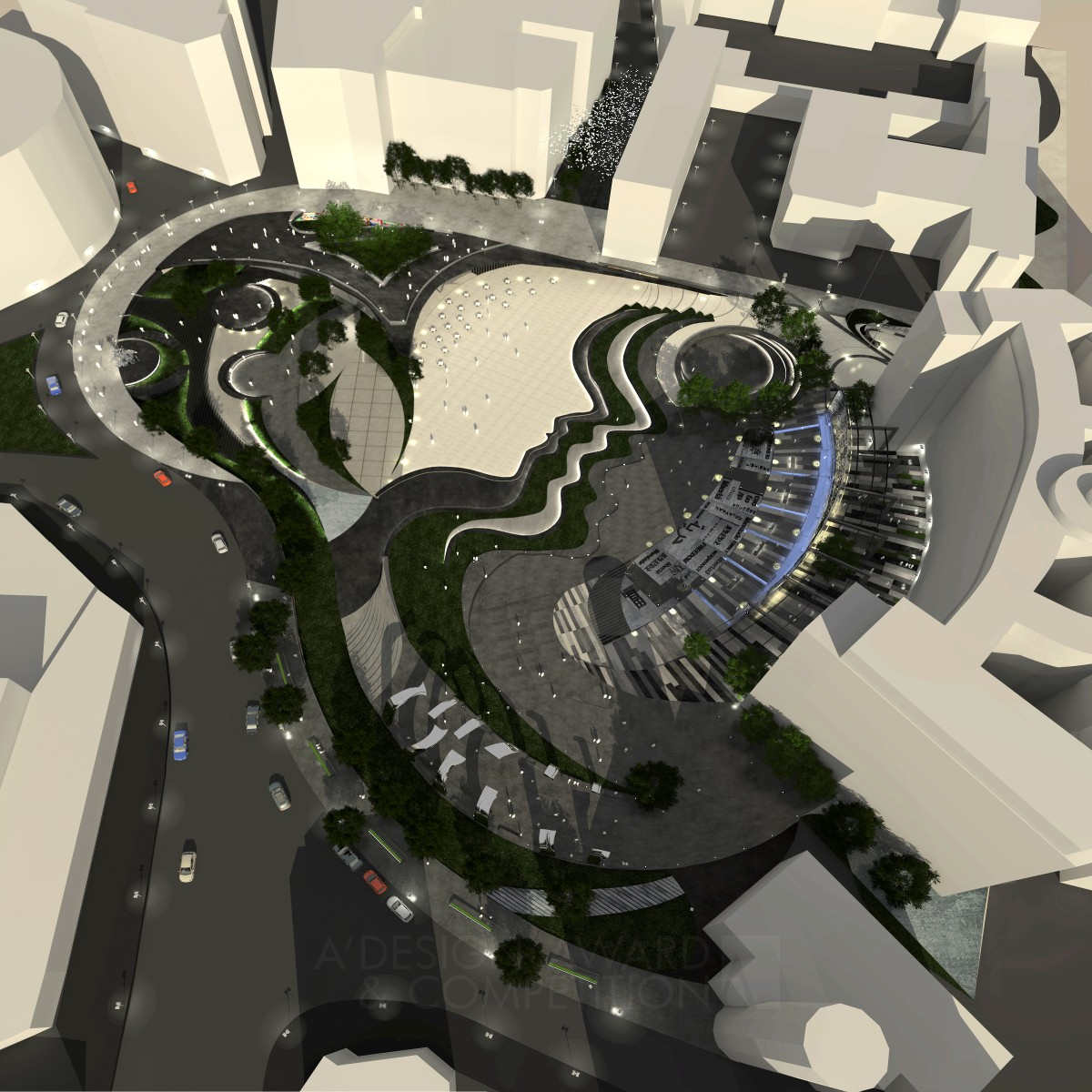 Tahrir Square Urban Renewal  by Dalia Sadany Golden Urban Planning and Urban Design Award Winner 2014 