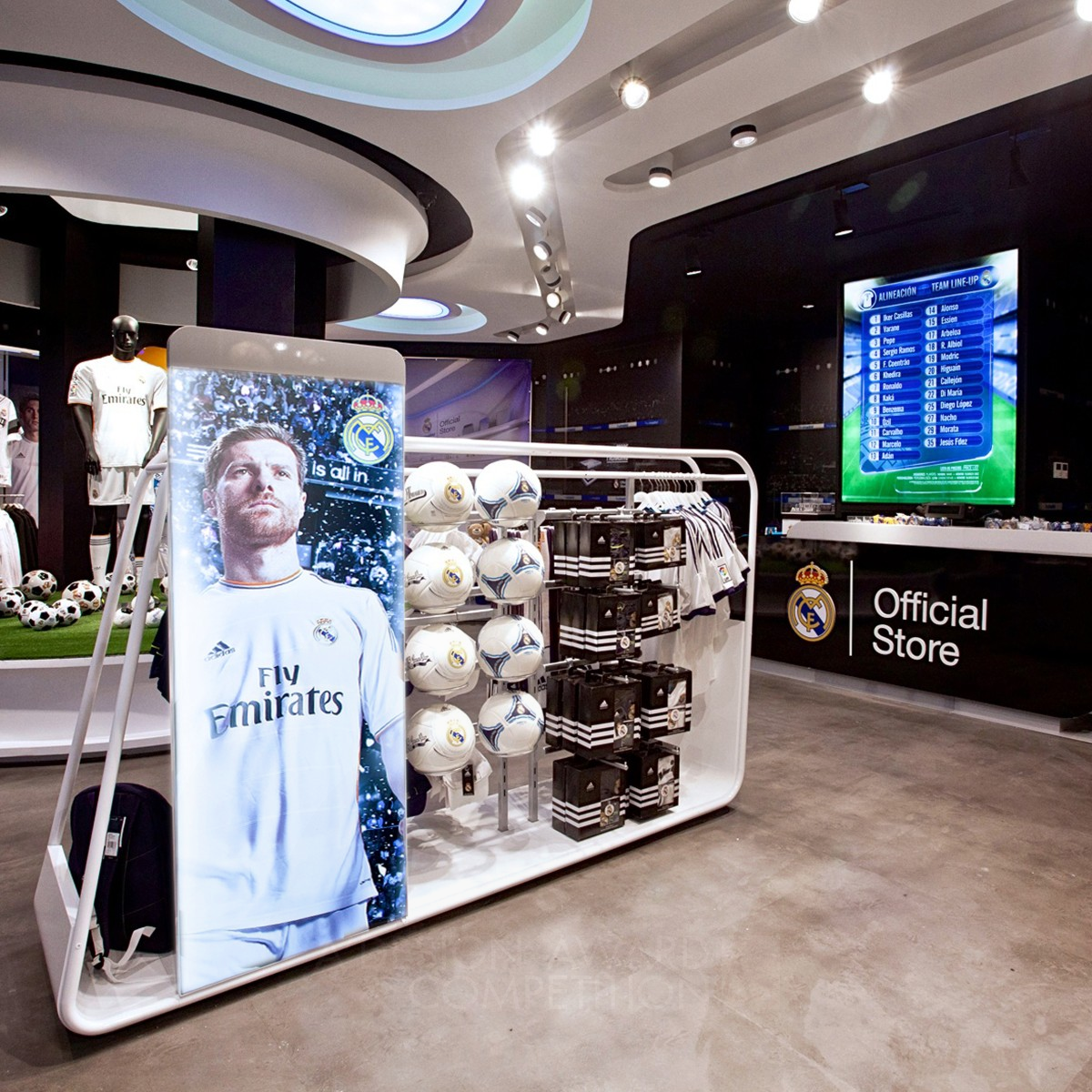 Real Madrid Official Store Official Store, Retail by sanzpont [arquitectura] Silver Interior Space and Exhibition Design Award Winner 2014 