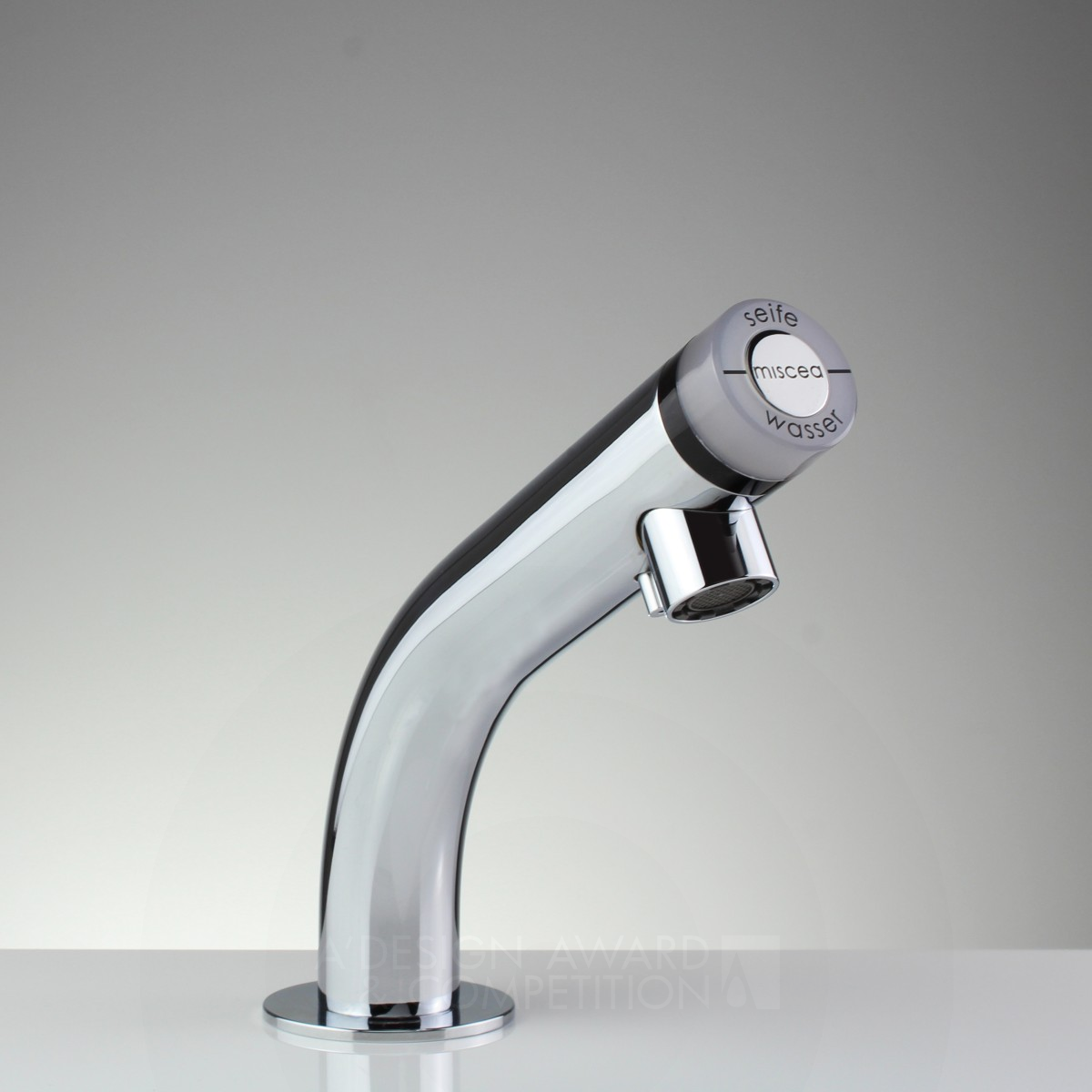 miscea LIGHT Sensor Faucet for bathrooms by Rob Langendijk Silver Bathroom Furniture and Sanitary Ware Design Award Winner 2014 