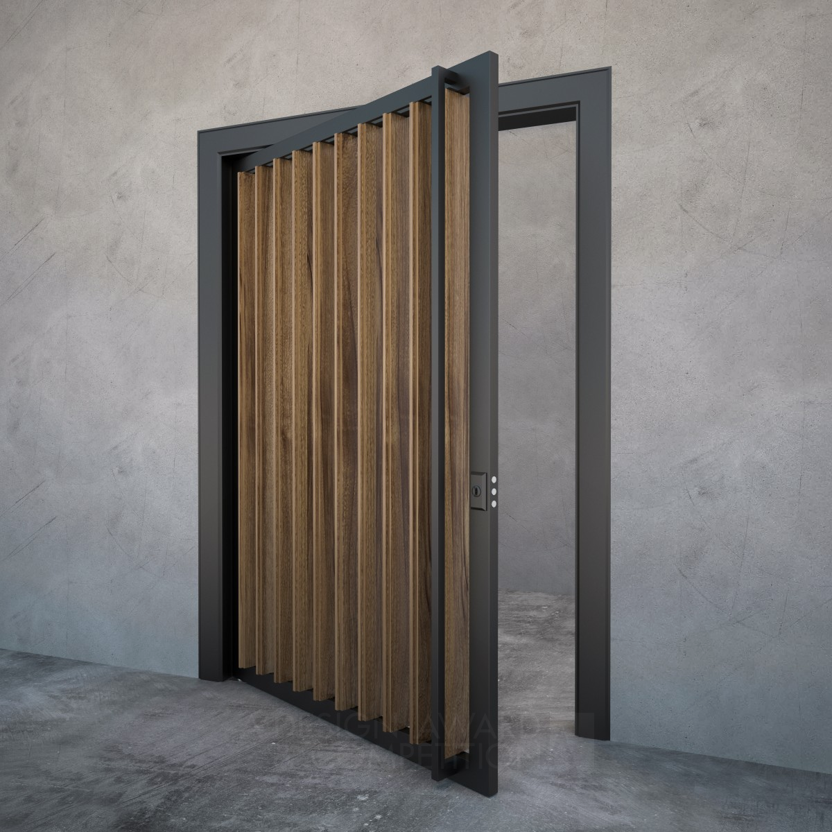 JPDoor Ventilated Pivot Door  by Jerome Thia Silver Building Materials and Construction Components Design Award Winner 2014 