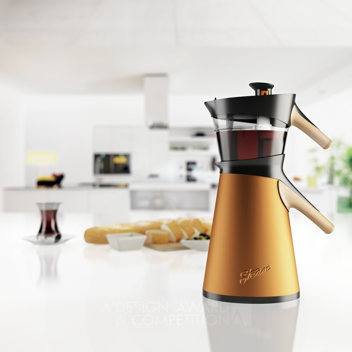 Steam Tea Maker by Hakan Gürsu Platinum Home Appliances Design Award Winner 2014 