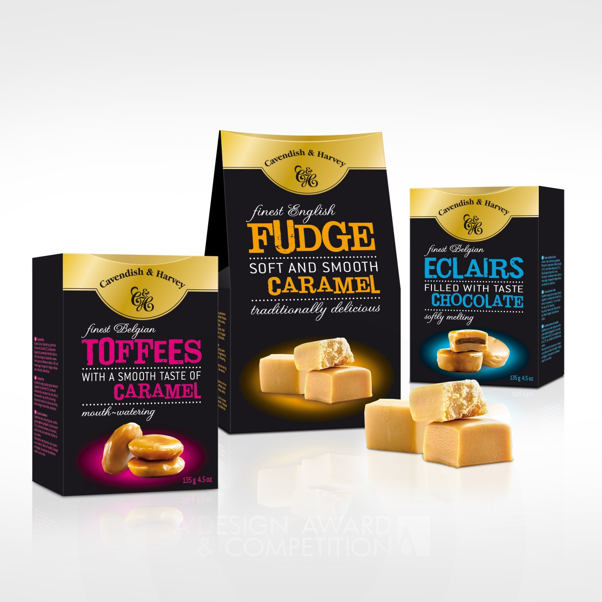 Fudge & Toffee Fudge and Toffe by Gabriel Design Team Bronze Packaging Design Award Winner 2014 