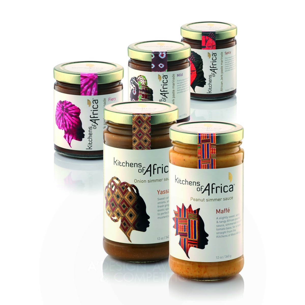 Kitchens of Africa Brand & Packaging Design by tridimage, pablo iotti Bronze Packaging Design Award Winner 2014 