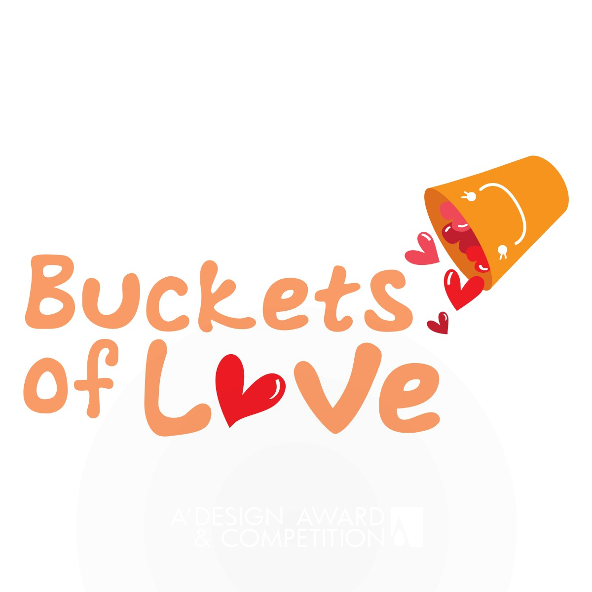 Buckets of Love Logo Design by Lawrens Tan, Tan Zi Wei Bronze Social Design Award Winner 2014 