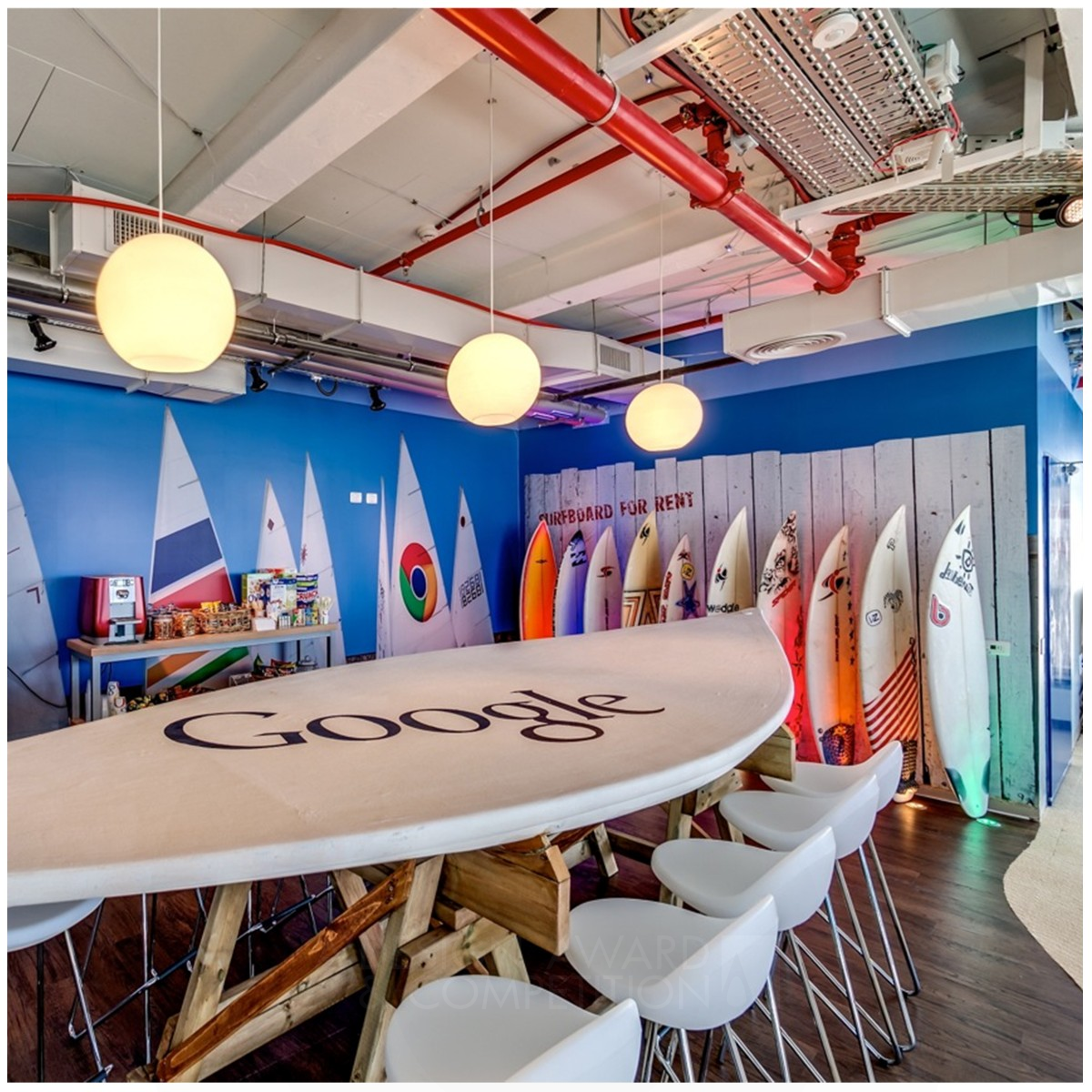 Google Office Tel Aviv Office Interior Design by Camenzind Evolution, Yaron Tal, Setter Golden Interior Space and Exhibition Design Award Winner 2014 