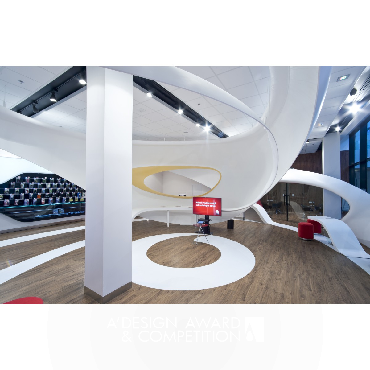 Vodafone Data Store Flagship by Luka Krizek Silver Interior Space and Exhibition Design Award Winner 2014 