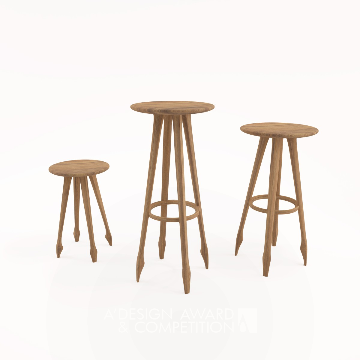 Echape Stool by Stephan Seifert & Thelos Silver Furniture Design Award Winner 2014 