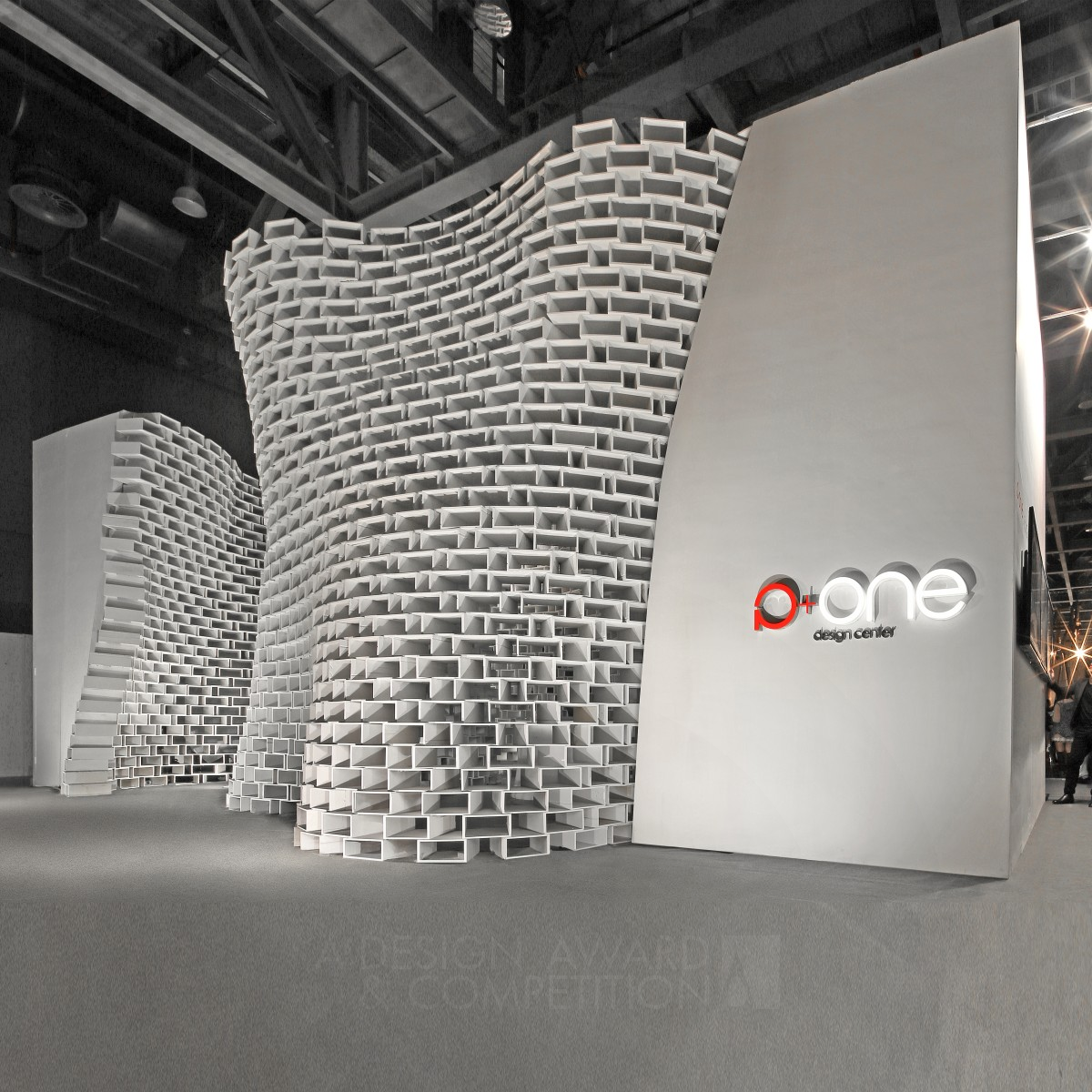 P+ONE Exhibition Hall Exhibition Space by P+ONE DESIGN CENTER Golden Interior Space and Exhibition Design Award Winner 2015 