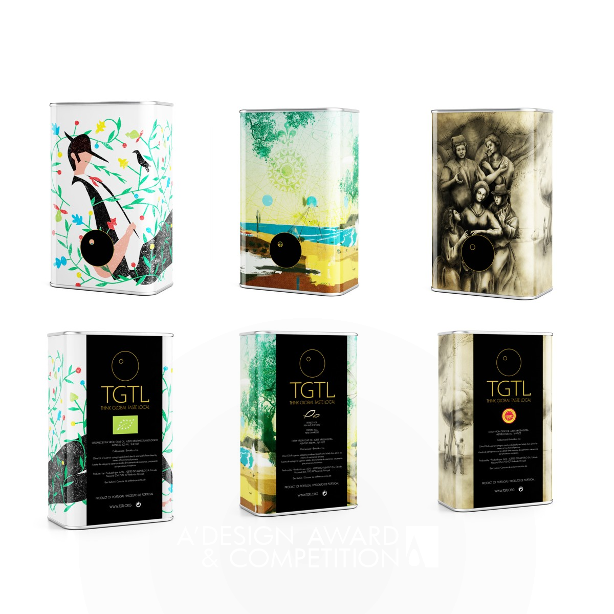 TGTL ALENTEJO COLLECTION Olive Oil Can  by Guilherme Jardim & Pedro Messias Bronze Packaging Design Award Winner 2015 