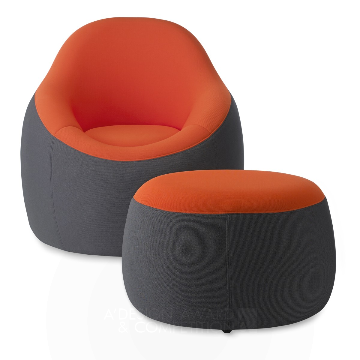 OMO Modern Chair and Ottoman Chair and Ottoman by Omo Modern Design Team Mr. Lee & Mr. Kim Golden Furniture Design Award Winner 2015 