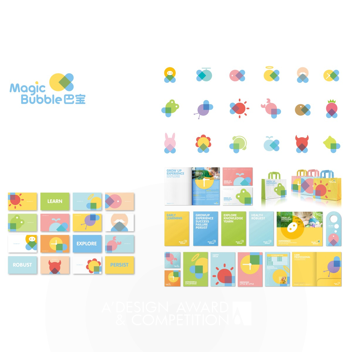 Magic Bubble Corporate Identity by Dongdao Design Team Bronze Graphics, Illustration and Visual Communication Design Award Winner 2015 