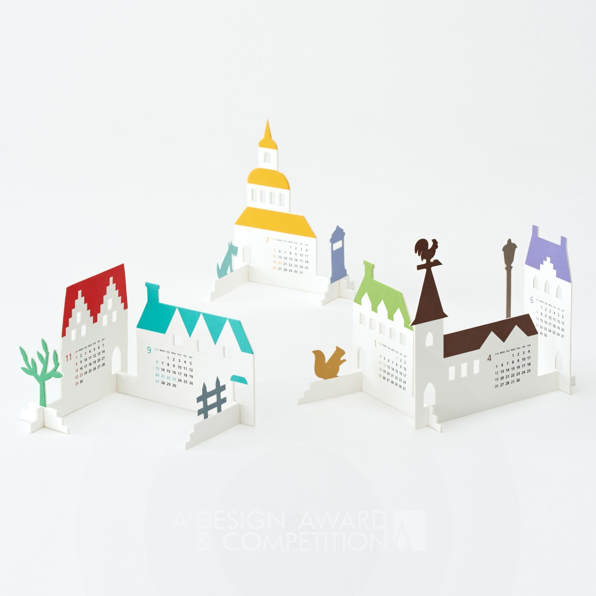 Calendar 2015 “Town” Calendar by Katsumi Tamura Platinum Graphics, Illustration and Visual Communication Design Award Winner 2015 