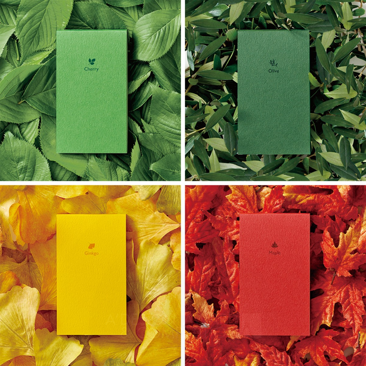 Seasonal Colors Memo pad set by Katsumi Tamura Bronze Graphics, Illustration and Visual Communication Design Award Winner 2015 