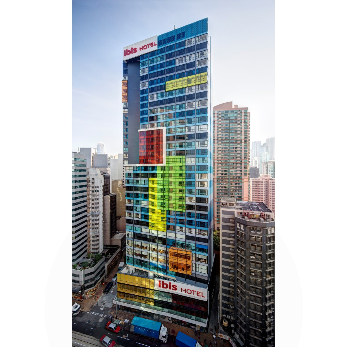 Sheung Wan Ibis Hotel Multi-storey Hotel with Retail Podium by Chung Wai, Tony Lam Iron Architecture, Building and Structure Design Award Winner 2015 