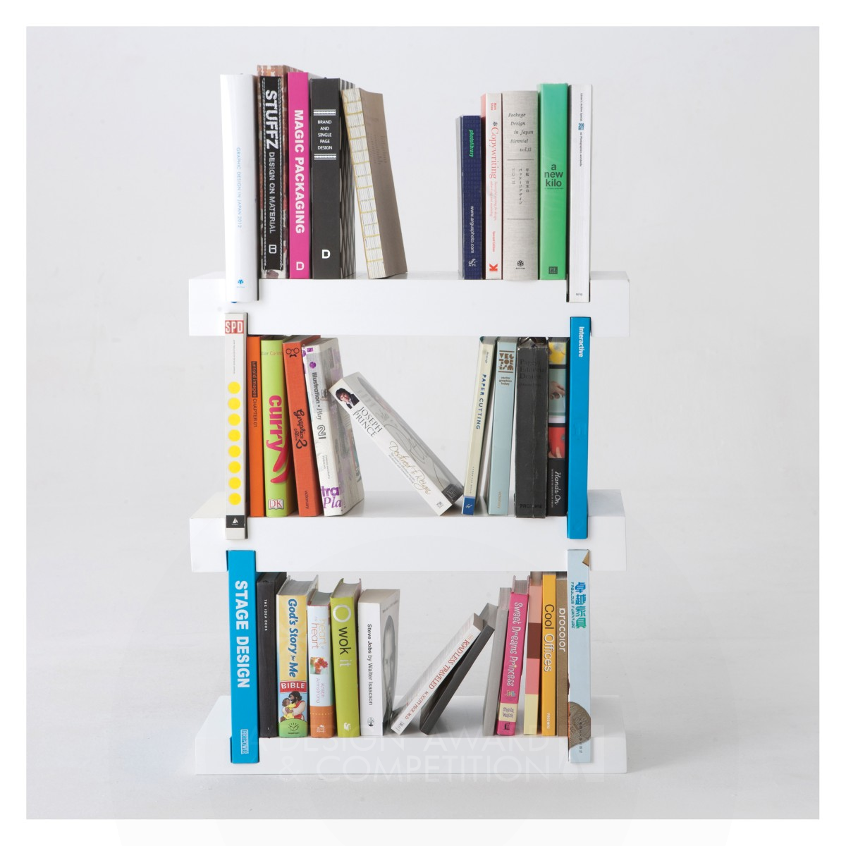 Minimal Bookshelf Bookshelf by Chan Hwee Chong Silver Furniture Design Award Winner 2015 