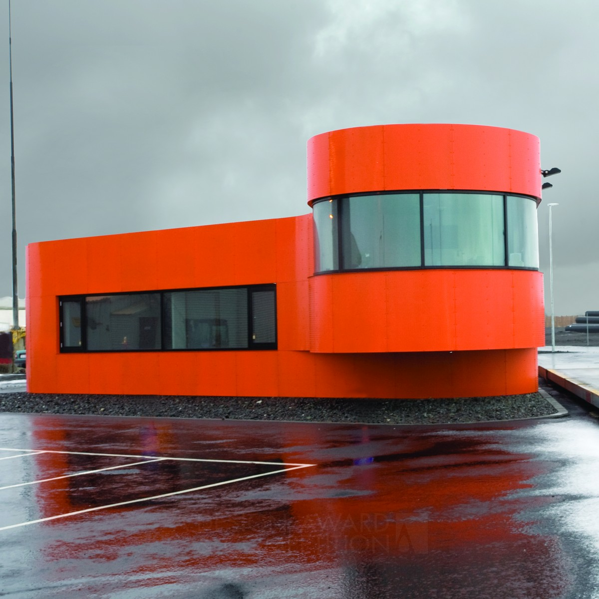 Port Weighting Station in Thorlakshofn. For weighting fish by Yrki architects Iron Architecture, Building and Structure Design Award Winner 2015 