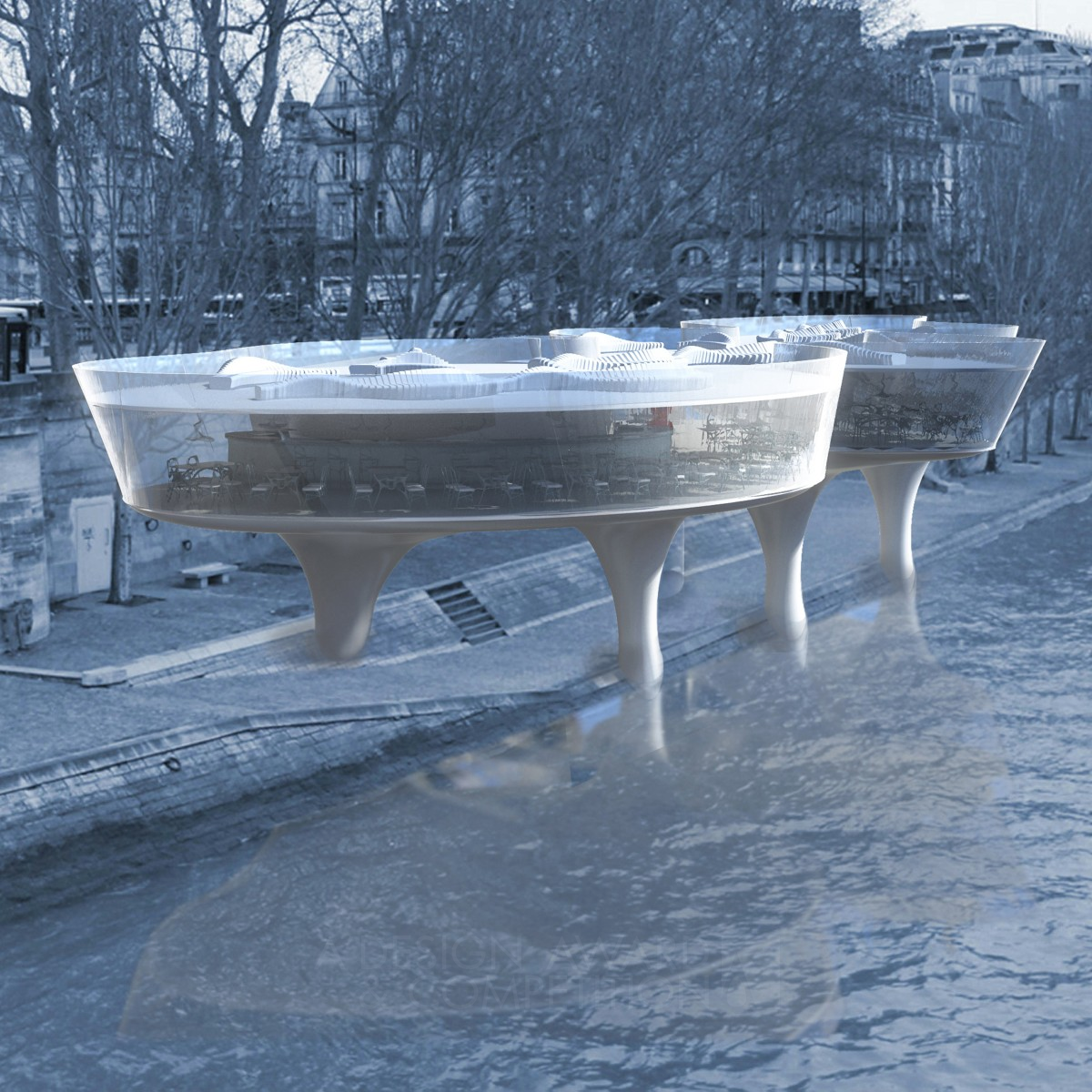 Bar du Seine Champagne Bar by Peter Stasek & Peter Donders Iron Architecture, Building and Structure Design Award Winner 2015 