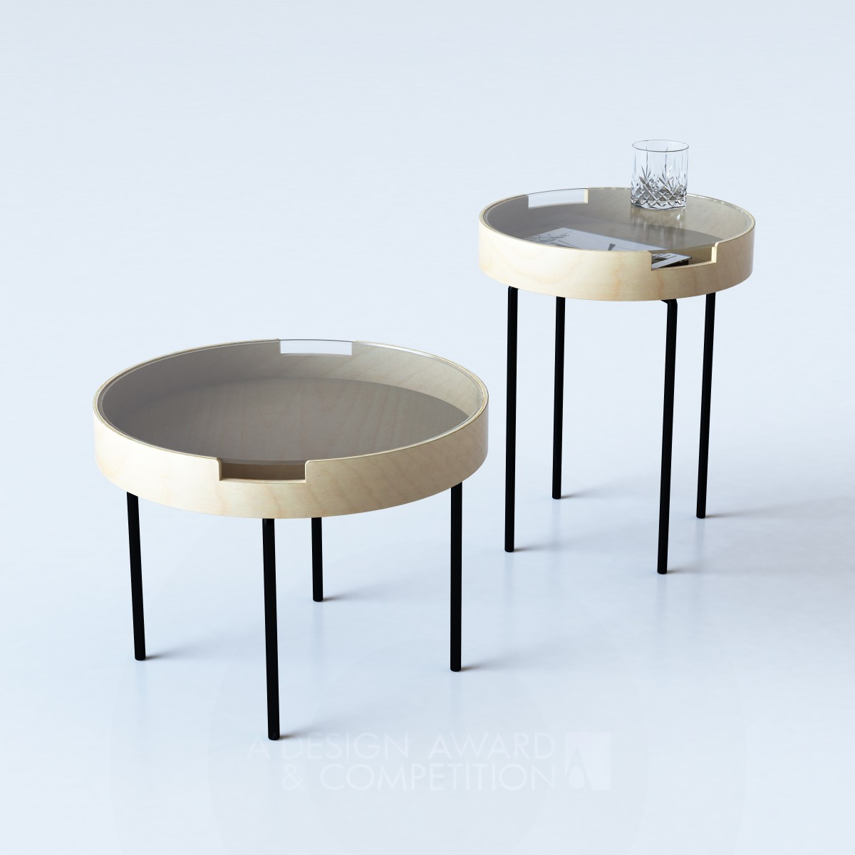 Perkins Side and coffee tables by Diario Golden Furniture Design Award Winner 2015 