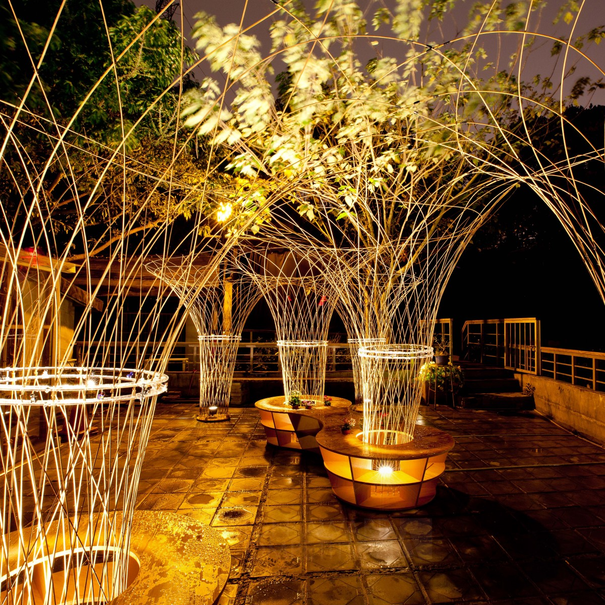 Lightscape Pavilion Art Installation by Daisuke Nagatomo Golden Lighting Products and Fixtures Design Award Winner 2015 