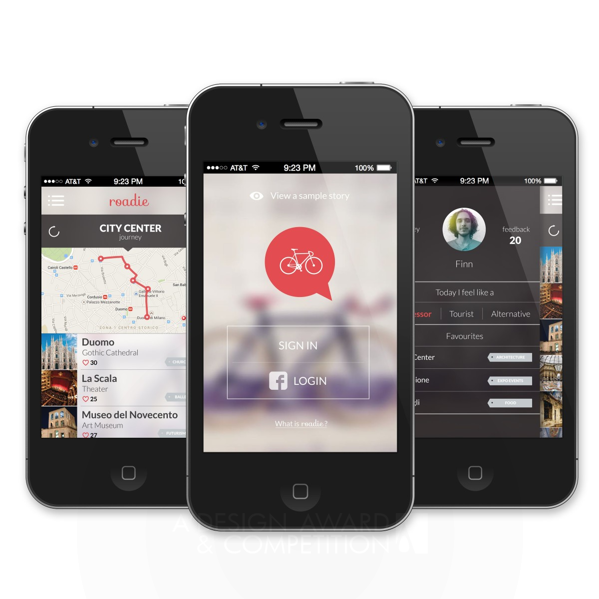 Roadie Mobile App by Wild Foxes Silver Mobile Technologies, Applications and Software Design Award Winner 2015 