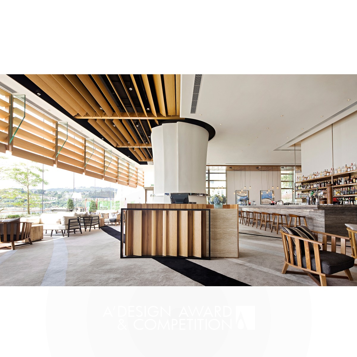 Cafe Bord de Mer Interior Design / Hotel Causal Dining by Kinney Chan, Max Cheung, Geo Liu Silver Interior Space and Exhibition Design Award Winner 2015 