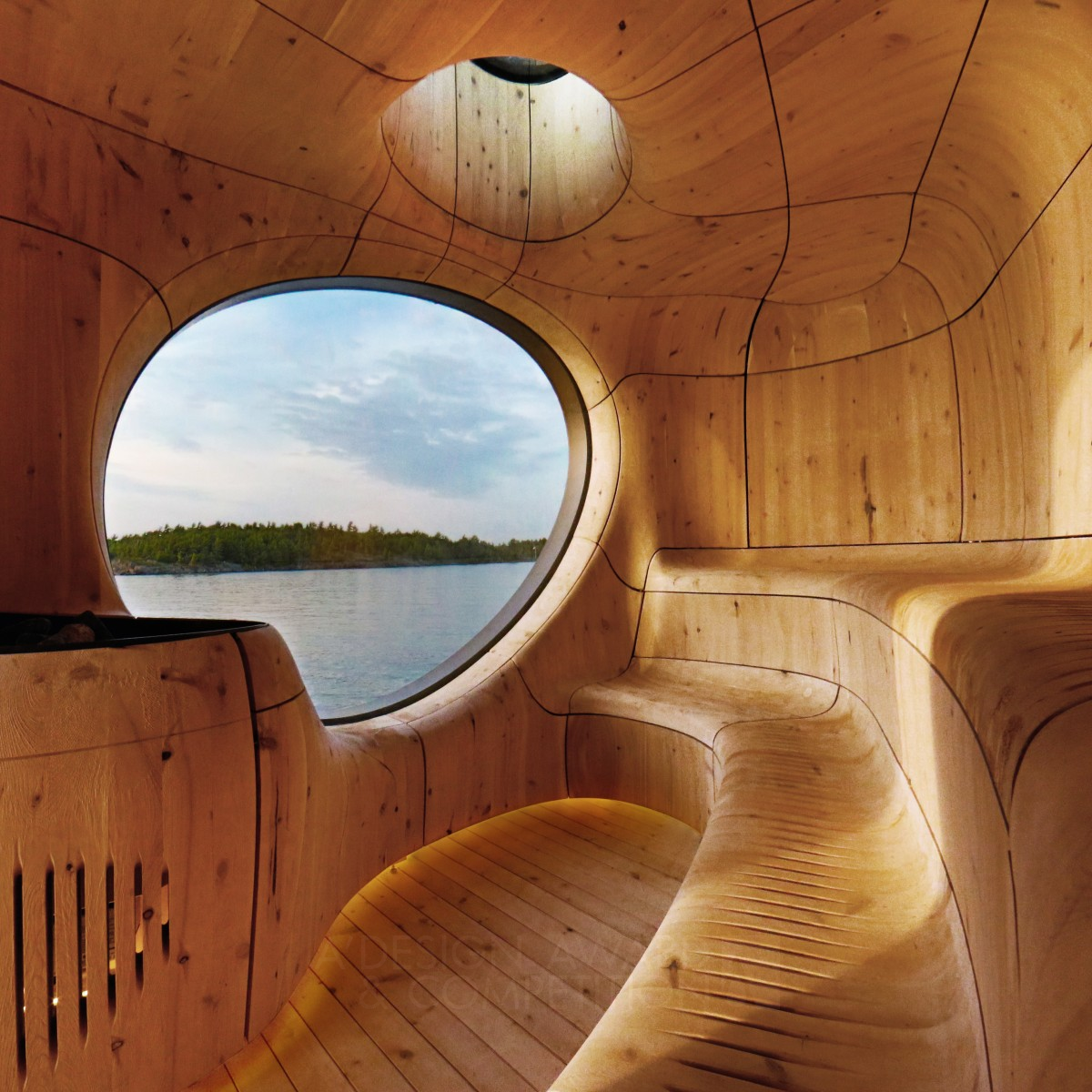 Grotto Sauna Freestanding Residential Sauna by PARTISANS Platinum Architecture, Building and Structure Design Award Winner 2015 