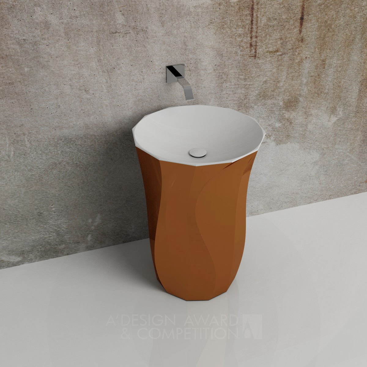 FLAMMA Washbasin by YATASARIM Ömer Faruk Yakupoglu Bronze Bathroom Furniture and Sanitary Ware Design Award Winner 2015 