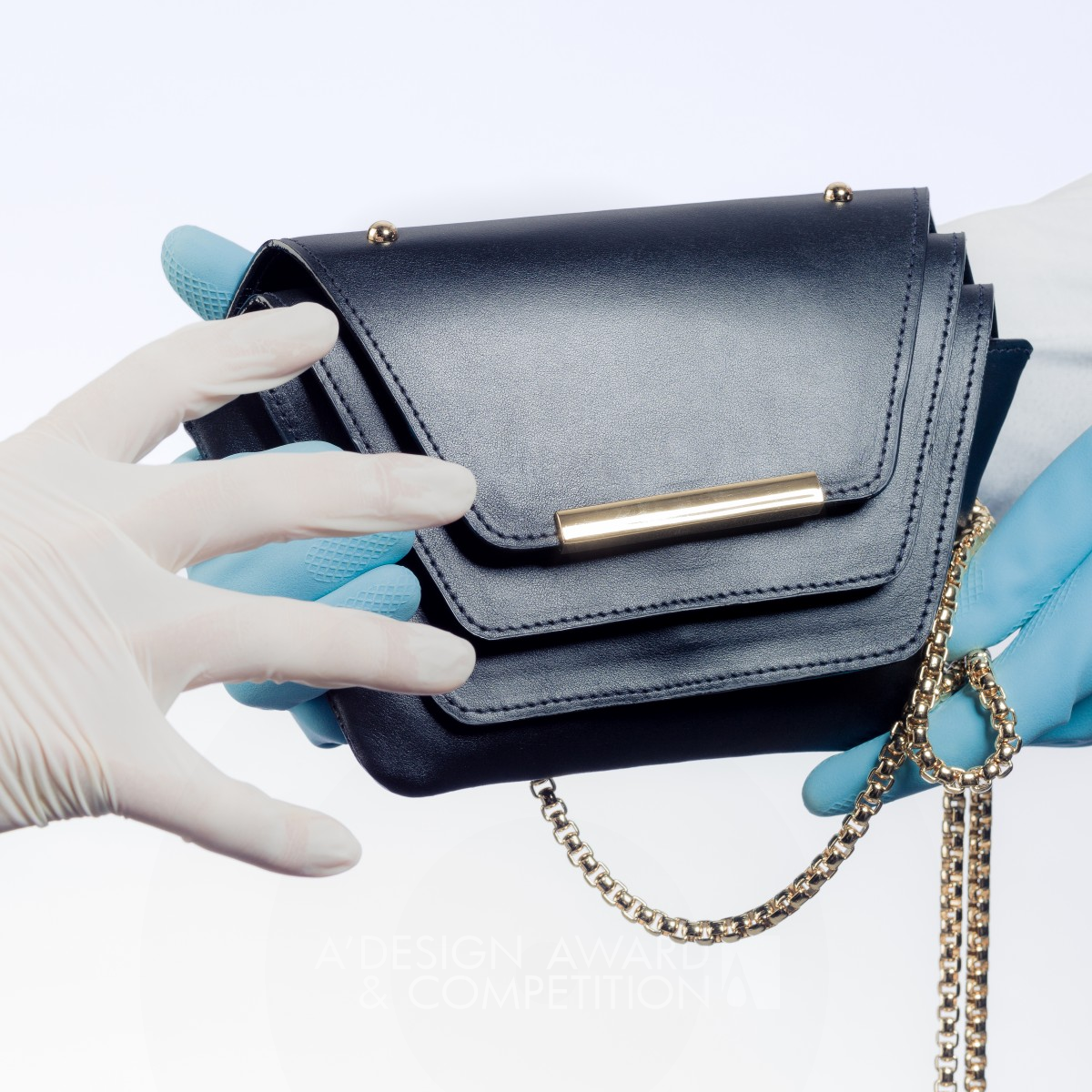 Geometry Layer Clutch Handbag by Ellia Wang Bronze Fashion and Travel Accessories Design Award Winner 2015 