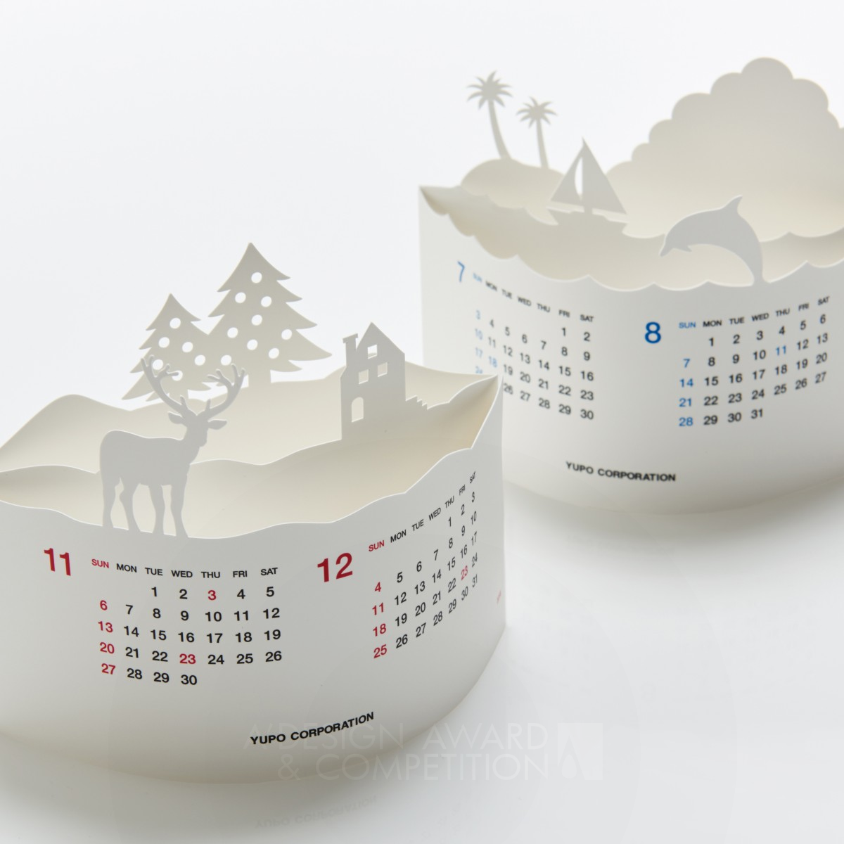 Arc Calendar Calendar by Katsumi Tamura Silver Graphics, Illustration and Visual Communication Design Award Winner 2015 