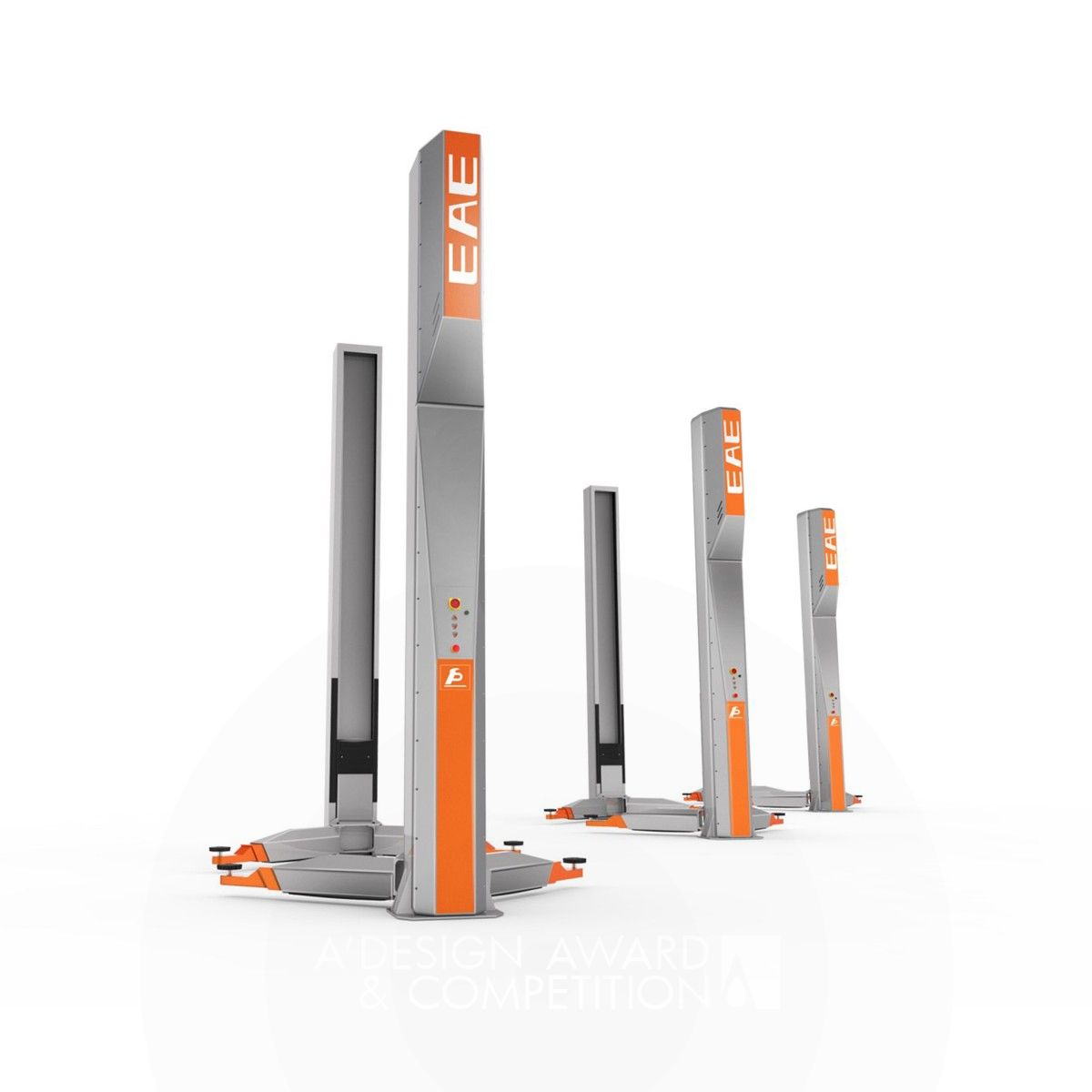 Eae Vehicle Lifting Machine by LKK Innovation Design Group Golden Meta, Strategic and Service Design Award Winner 2015 